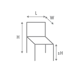Seat dimension icon sh