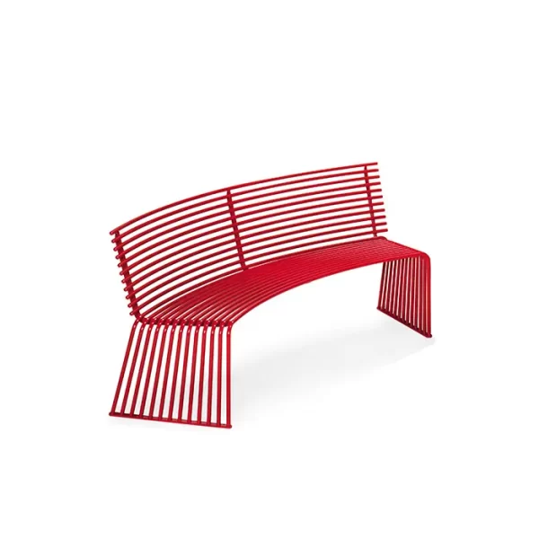 015 Concave Convex Bench with Backrest