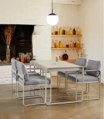 Lecio fm bellevie 140x80 dining set 4