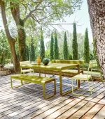 Lecio fm bellevie bench with backrest 4