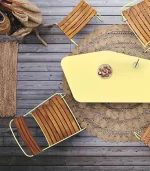 Lecio fm surprising teak low armchair 2