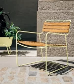 Lecio fm surprising teak low armchair 4